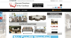 Desktop Screenshot of discountfurnitureofthecarolinas.com